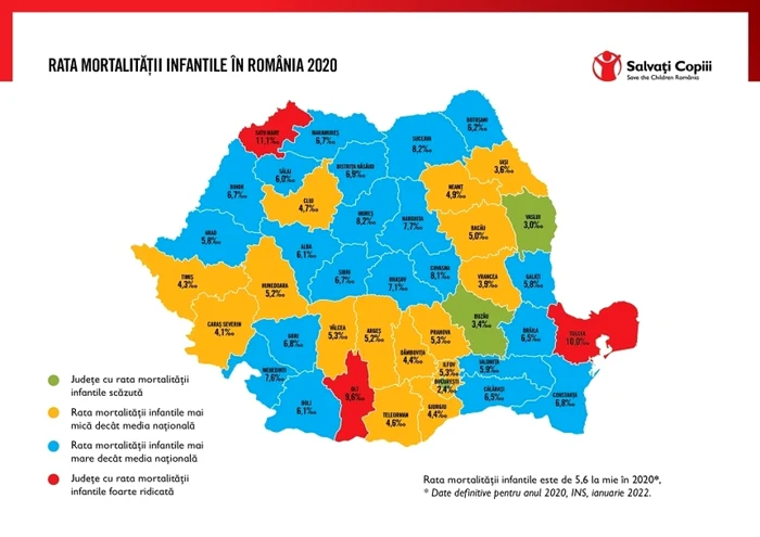 harta mortalitate infantila foto salvati copiii