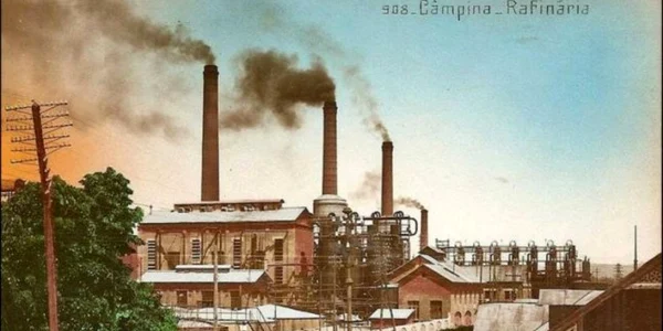 rafinaria steaua romana din campina 1908 foto ziarul oglinda de campina