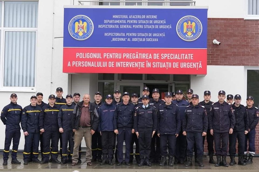 Primul lot de salvatori ucraineni se antrenează alături de colegii români în noul poligon de la Siret
