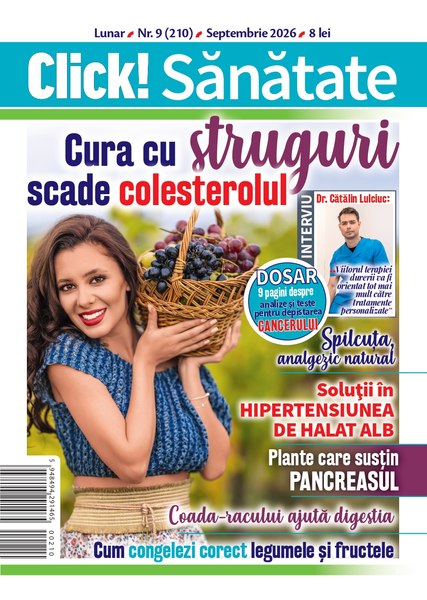 A apărut numărul de septembrie al revistei Click!Sănătate!