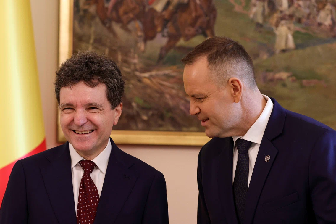 Președintele Nicușor Dan și omologul său polonez, Karol Nawrocki FOTO: Inquam Photos / Octav Ganea