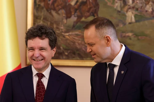 Președintele Nicușor Dan și omologul său polonez, Karol Nawrocki FOTO: Inquam Photos / Octav Ganea