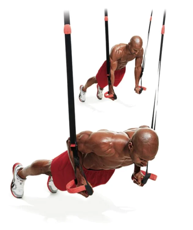 Antrenamentul cu benzile suspendate TRX este la modă în rândul sportivilor profesioniștifoto: mirror.co.uk