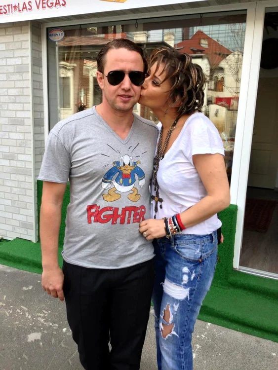 Anamaria Prodan şi Laurenţiu Reghecampf, în Las Vegas