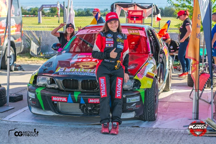 Alice Ene în timpul cursei din Grecia