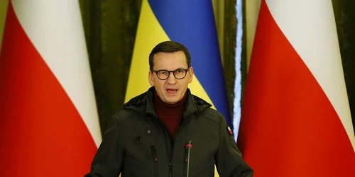 Mateusz Morawiecki la Kiev FOTO EPA EFE jpg