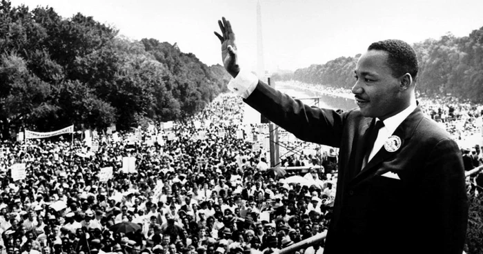 Martin Luther King, simbol al luptei pentru drepturile civice. FOTO: The Telegraph