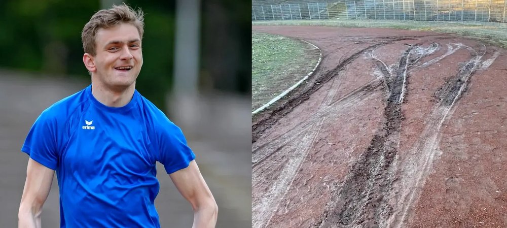 Multiplu campion paralimpic, nevoit să se antreneze ca pe uliță. Singura pistă de atletism din Galați a fost distrusă | FOTO