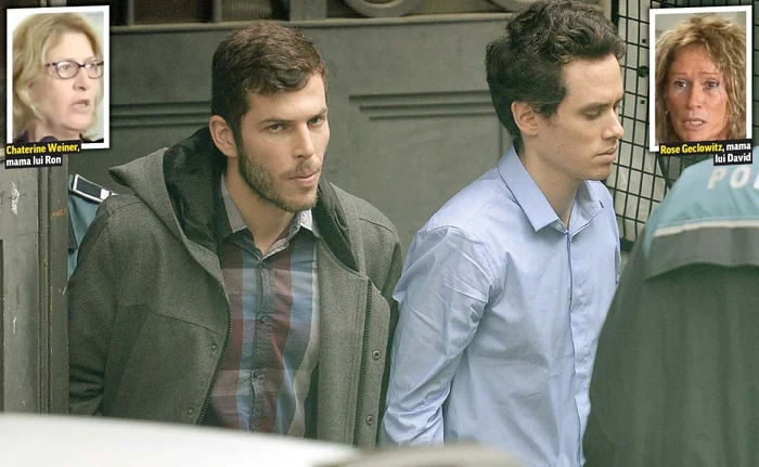 Mamele cetățenilor israelieni Ron Wiener și David Geclowicz, acuzați de spionarea șefei DNA, au cerut instanței iertarea celor doi tineriFotografii: Mediafax