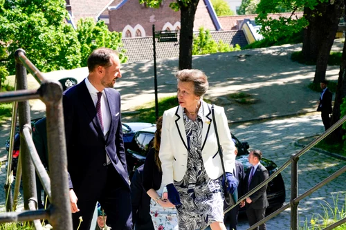 Prințesa Anne și Prințul Haakon. FOTO: Profimedia