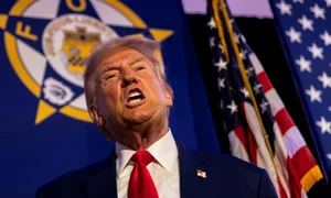 Donald Trump, discurs în fața Ordinului Fraternității Poliției din Charlotte FOTO PROFIMEDIA