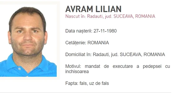 avram lilian urmarit politie jpg