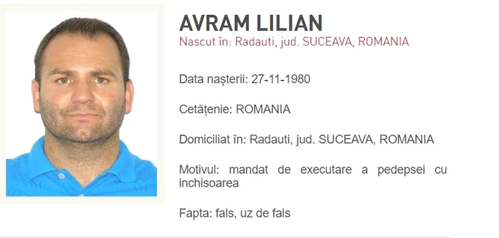 Avram Lilian, zis „Giuliani” a fost capturat în Ucraina FOTO Poliția Română 