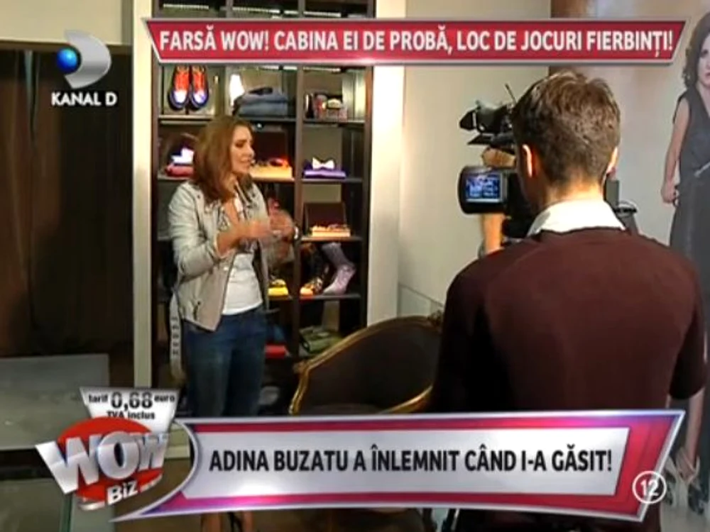 Adina Buzatu a fost scoasă din sărite de tinerii reporteri care voiau să îi ia un interviu (captură: Kanal D)