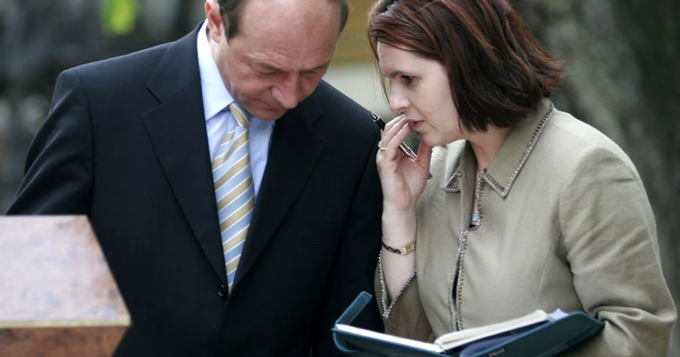 Traian Băsescu şi Adriana Săftoiu