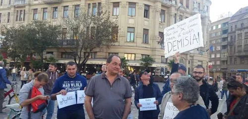 Miting anti-Oprea la Timişoara FOTO Ştefan Both