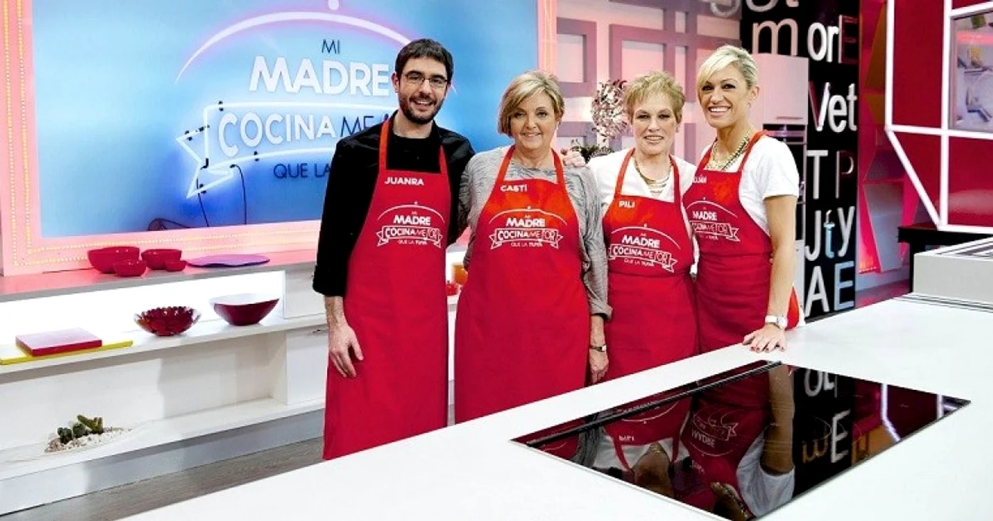 Două echipe formate din mamă şi
fiică sau fiu care concurează în show-ul „Mama mea găteşte mai
bine decât a ta“ pentru a realiza cel mai bune feluri de mâncare
FOTO tvwise.co.uk
