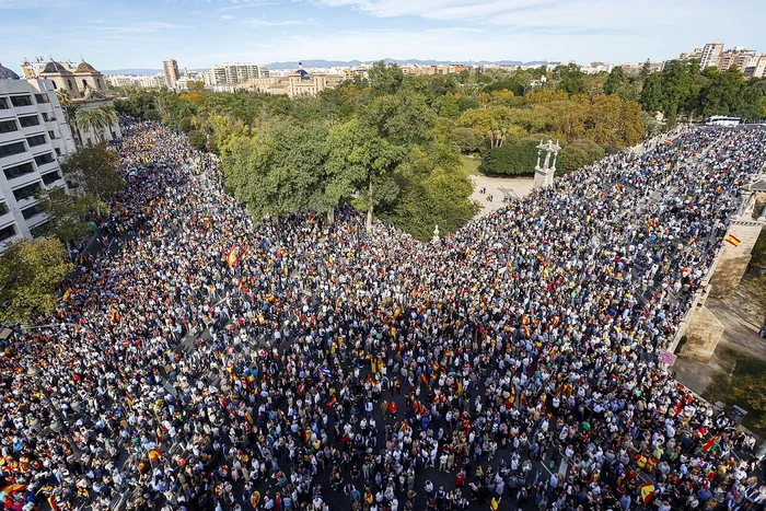 Spaniolii au ieșit în stradă FOTO: X
