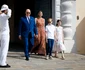 Prințul Albert de Monaco cu Prințesa Charlene, Prințesa Gabriella și Prințul Jacques