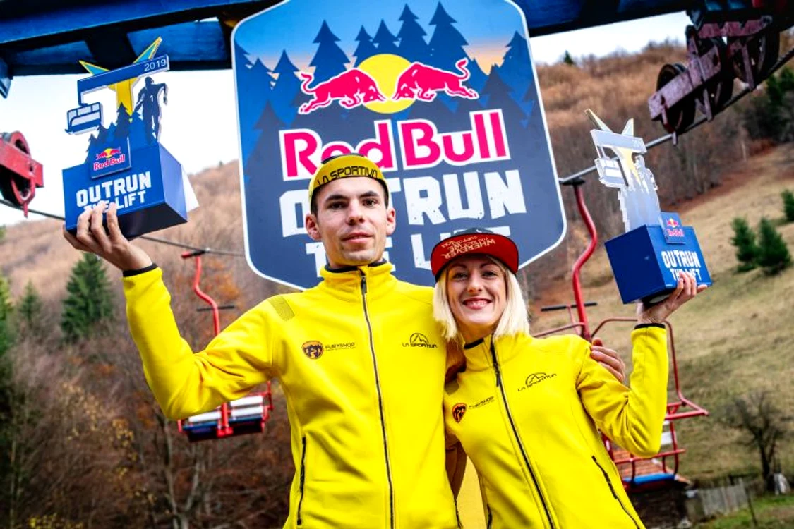 Campionii ediției 2019 a Red Bull Outrun the Lift, Gyorgy Szabolcs și Ingrid Mutter
