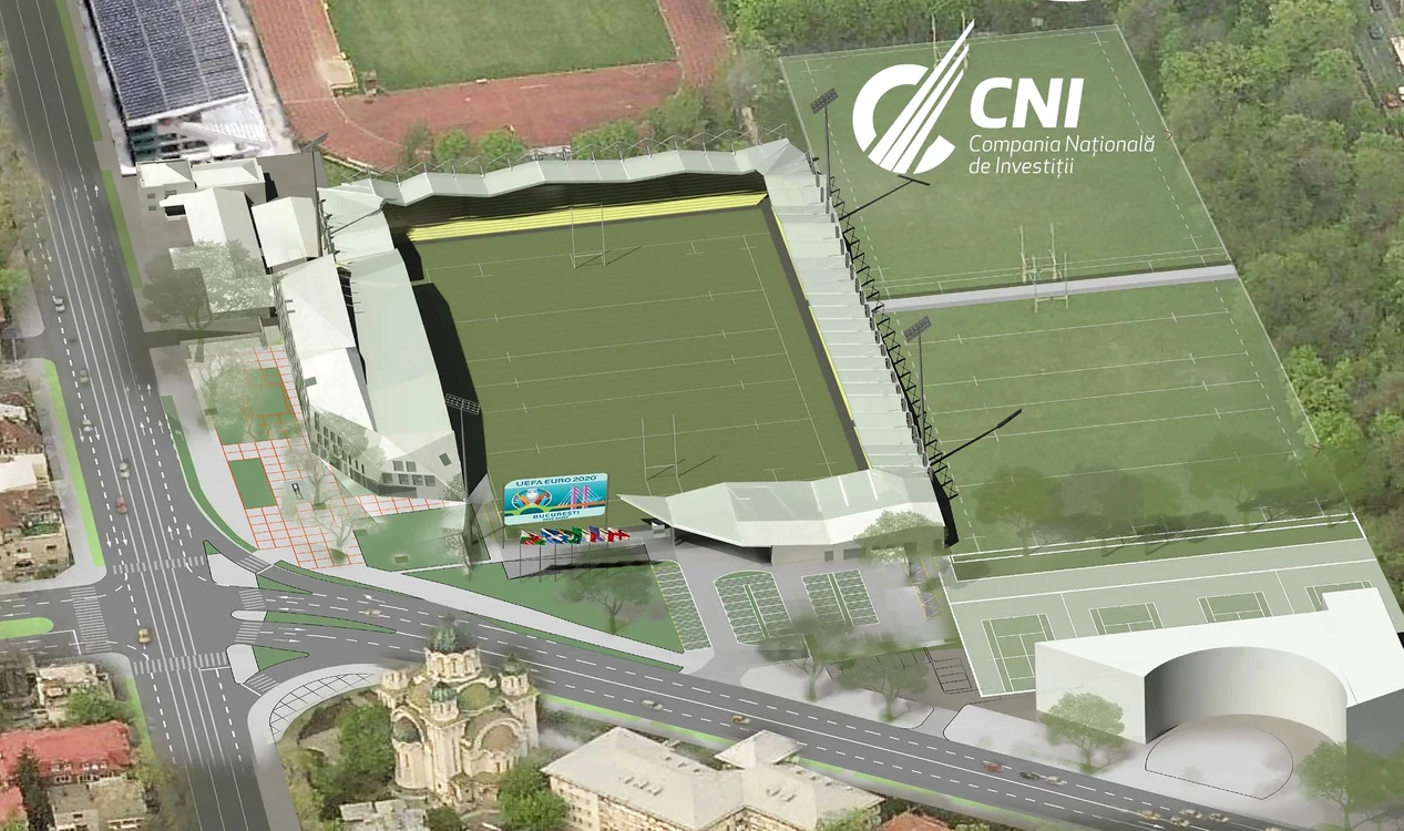 
    În 12 martie 2018, CNI a prezentat primele imagini cu macheta Stadionului Național de Rugby ”Arcul de Triumf”Foto: Facebook/CompaniaNaționalăInvestiții  
