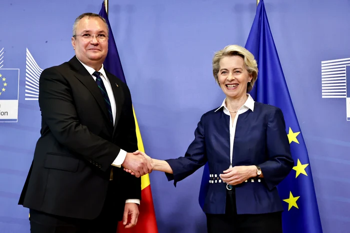 Nicolae Ciucă și Ursula von der Leyen FOTO gov.ro