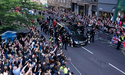 Cortegiul funerar al Reginei Elisabeta FOTO Profimedia