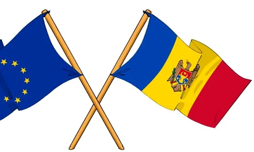Uniunea Europeana Republica Moldova Steag FOTO Shutterstock