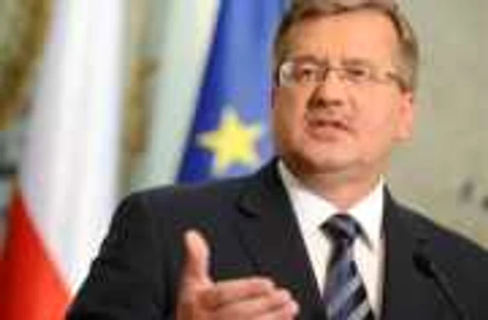 Preşedintele Poloniei, Bronislaw Komorowski, a solicitat o reuniune de urgenţă a Consiliului Nord-Atlantic FOTO Reuters