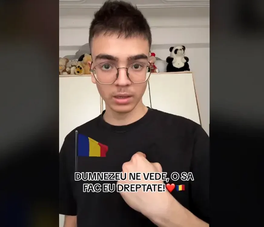 Denis, adolescentul român născut și crescut în Italia FOTO captură video Tik Tok