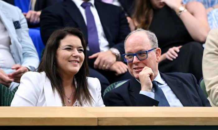Printul Albert de Monaco si verisoara sa, Melanie Antoinette de Massy, la Wimbledon 2024   profimedia 0888271935 jpg