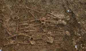 Rămășițe umane descoperite într-un cimitir medieval al criminalilor executați (© Network Archaeology)