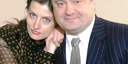 Miliardarul Petro Poroşenko alături de soţia sa