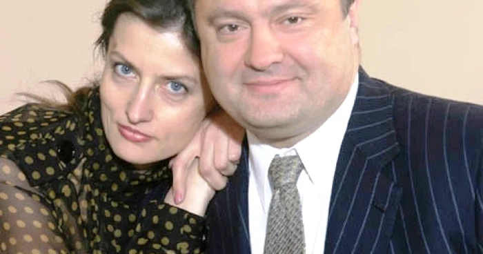 Miliardarul Petro Poroşenko alături de soţia sa