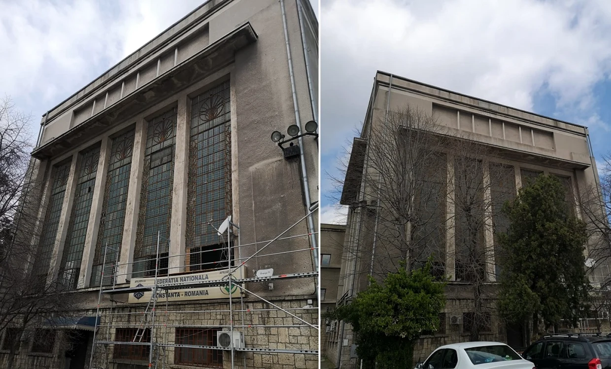 Clădirea înainte de începerea lucrărilor FOTO: CN APM SA (aprilie 2022)