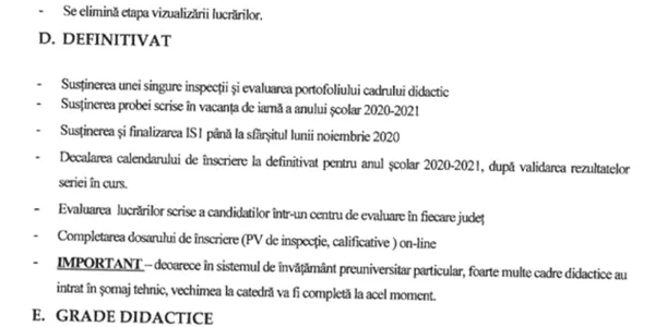 Document de reluare a cursurilor şcolare în Bucureşti Sursa hotnews.ro