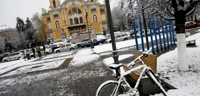 A căzut prima zăpadă. Foto: Radu Neag