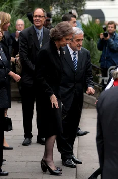 Regina Sofia în doliu. FOTO: Getty Images