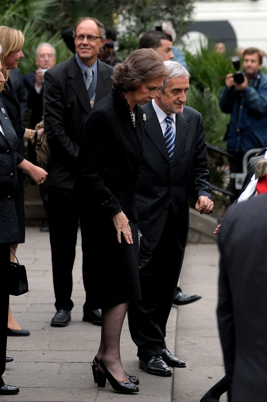 Regina Sofia în doliu. FOTO: Getty Images
