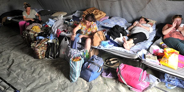 Stare de urgenţă în regiunea rusă Rostov din cauza afluxului de refugiaţi ucraineni FOTO RIA Novosti/Sergey Pivovarov