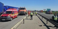 Accident pe A1 FOTO: ISU Dâmbovița