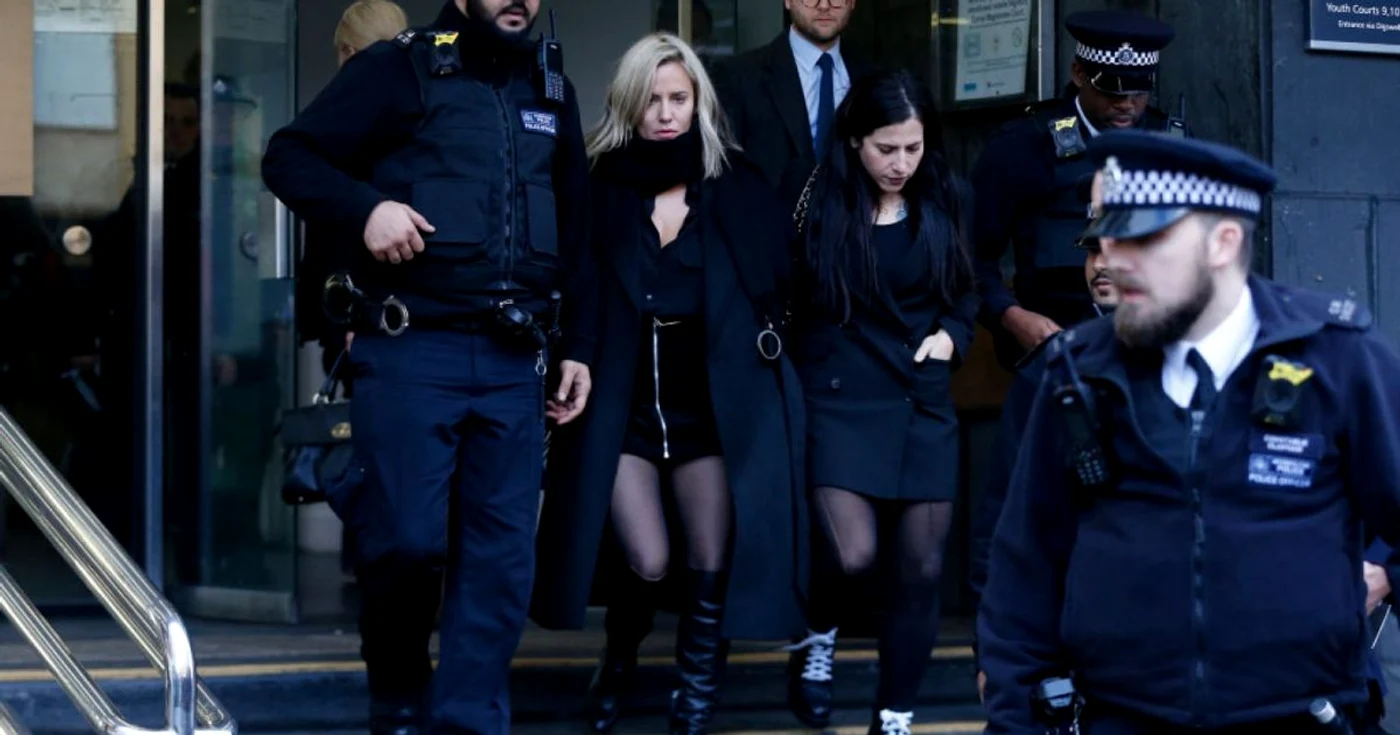 Caroline Flack, la tribunal, în decembrie 2019, după ce a fost pusă sub acuzare pentru violenţă domestică. FOTO Getty Images