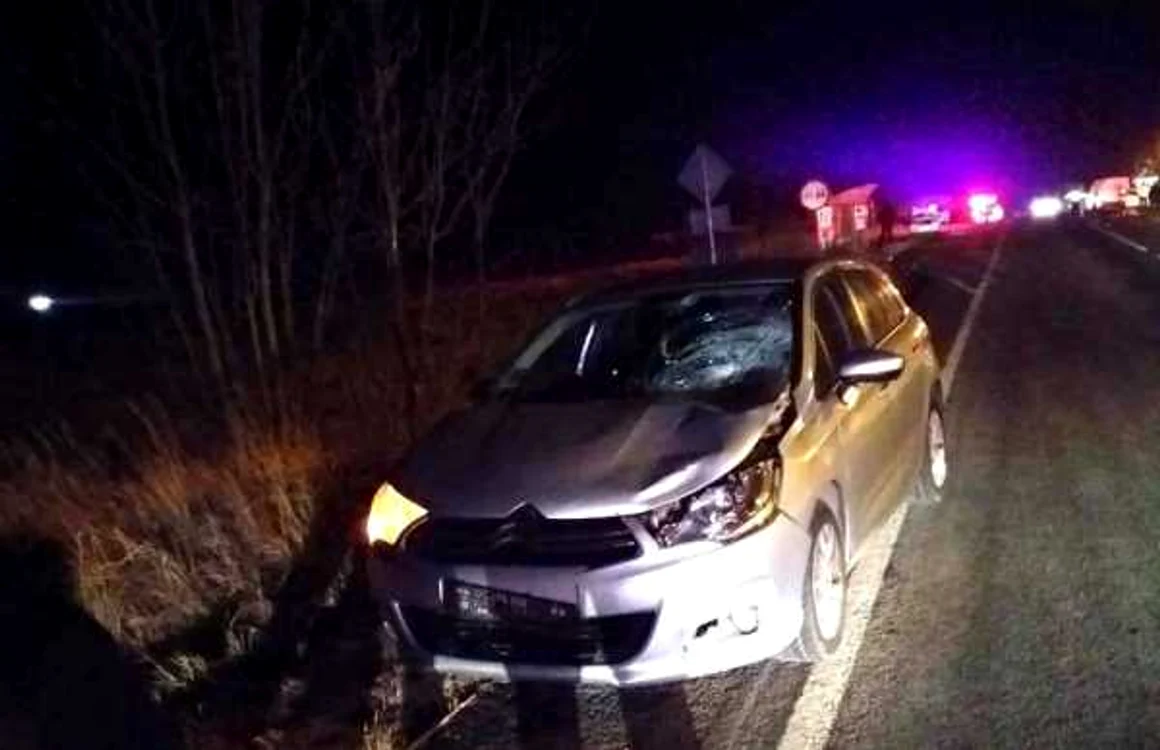 Accident pe DN6 FOTO Facebook/DRDP