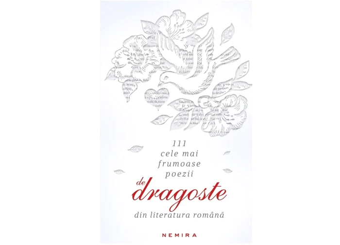 Coperta antologiei „111 cele mai frumoase poezii de dragoste din literatura română“