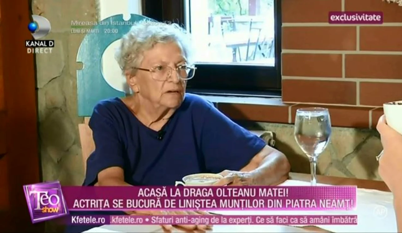 Draga Olteanu Matei s-a retras la Piatra Neamţ 