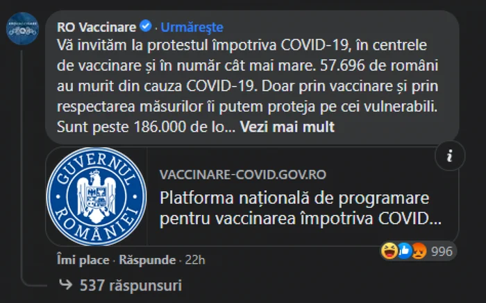 RO VACCINARE