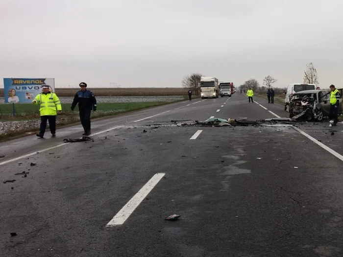 Accidentul de pe E85 a avut loc în noiembrie 2019 FOTO ISU Neamț