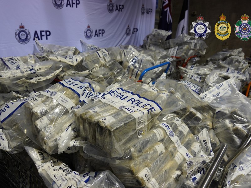 Captură record de cocaină în Australia: 2,7 tone de droguri, descoperite în buncăre lângă Sydney