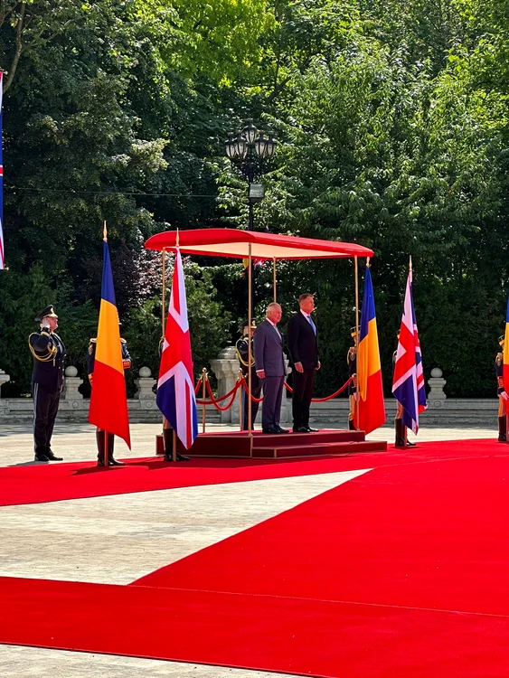 Președintele Klaus Iohannis și Regele Charles FOTO Presidency