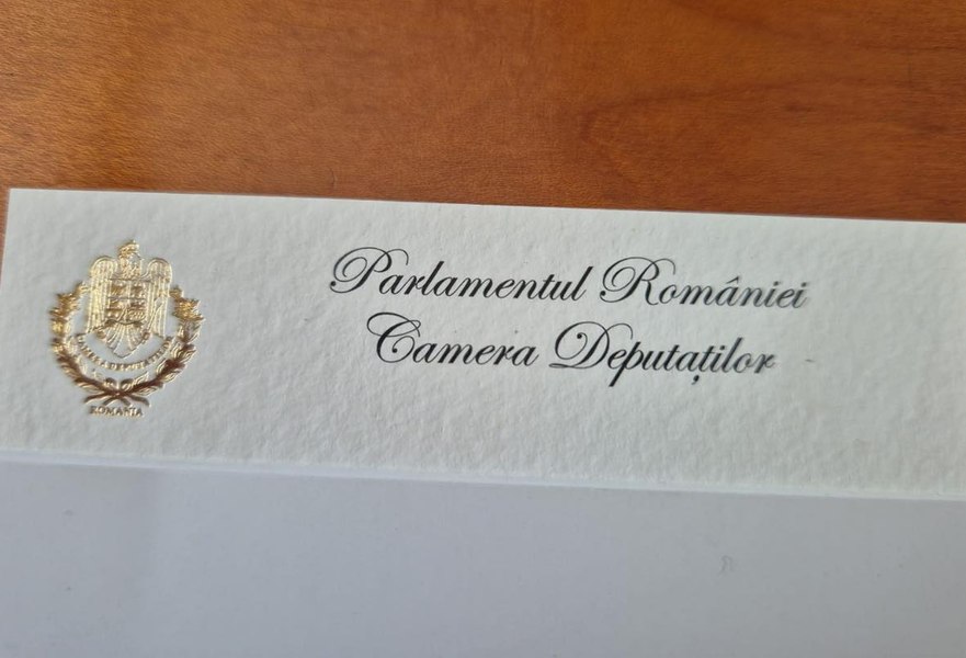 Romunski poslanci uporabljajo vizitke z zlato folijo, stroški pa so šokirali enega od poslancev